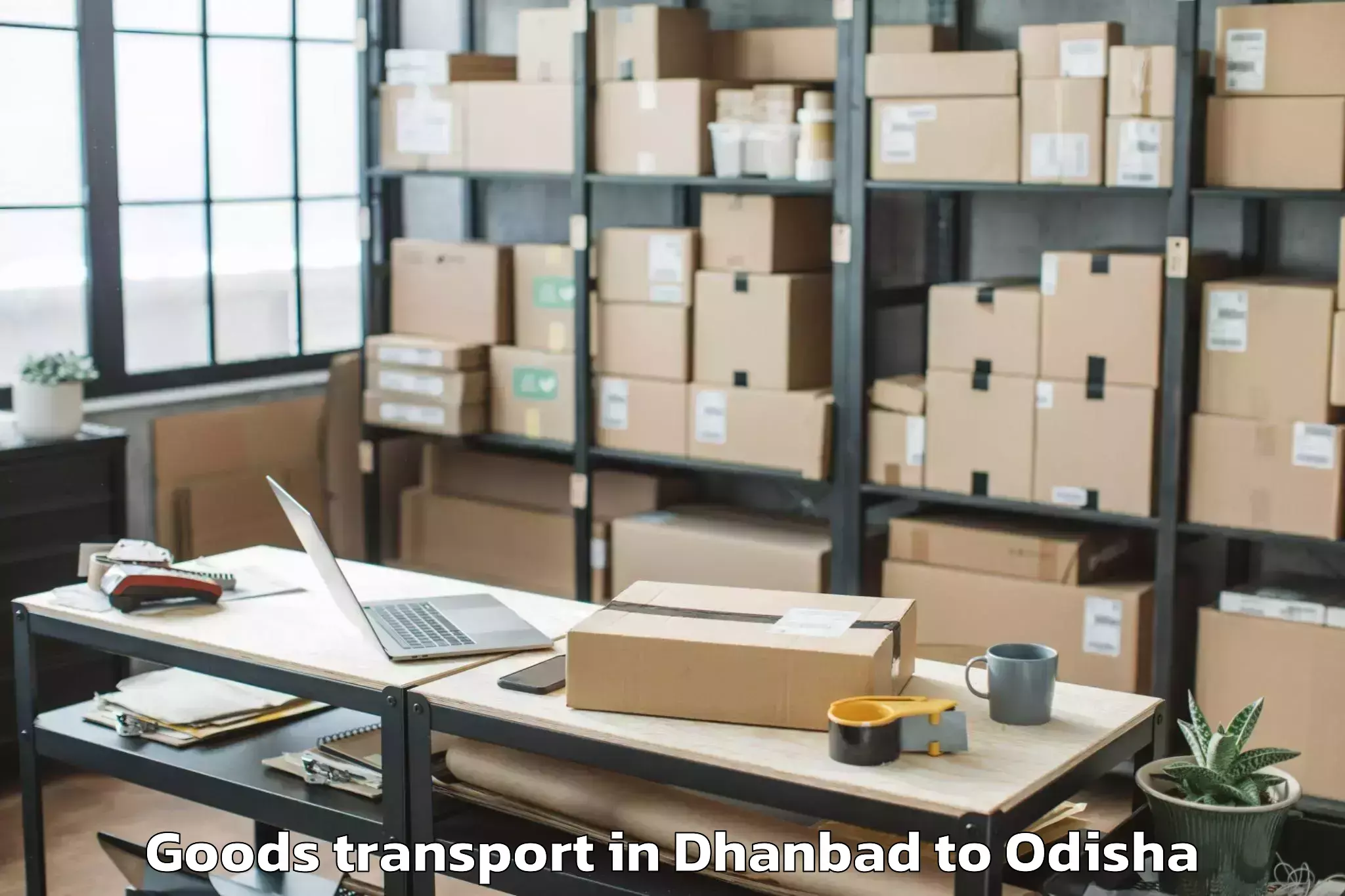 Discover Dhanbad to Rayagada Goods Transport